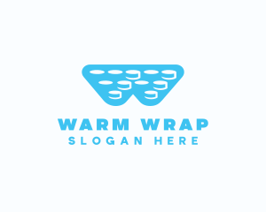 Bubble Wrap Letter W logo design