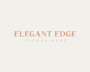 Elegant Business Wordmark logo design