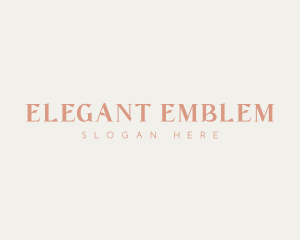 Elegant Business Wordmark logo design