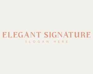 Elegant Business Wordmark logo design