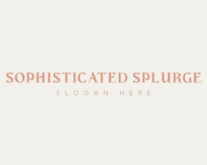 Elegant Business Wordmark logo design