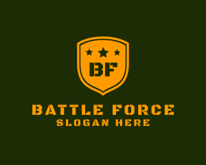 Army Military Shield Star logo design