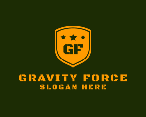 Army Military Shield Star logo design