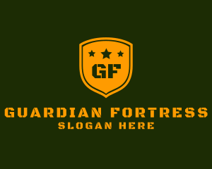 Army Military Shield Star logo design