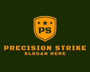 Army Military Shield Star logo