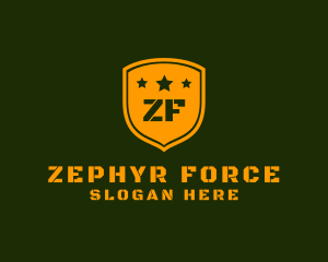 Army Military Shield Star logo design