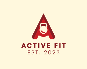 Fitness Gym Letter A logo design