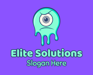 Eyeball Slime Monster  Logo