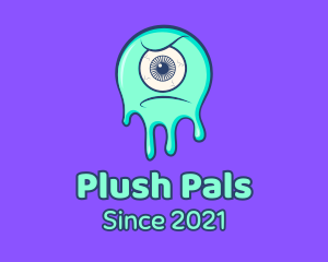 Eyeball Slime Monster  logo design