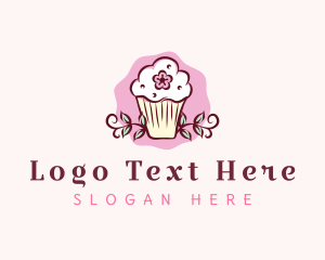 Flower Muffin Cupcake logo