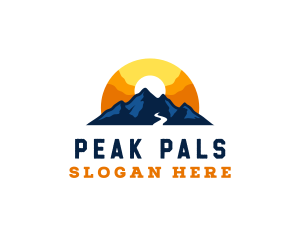 Peak Mountain Trekking logo design