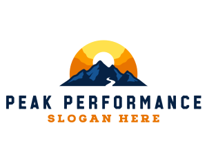 Peak Mountain Trekking logo design