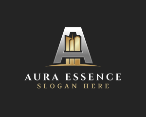 Luxury Building Letter A logo design