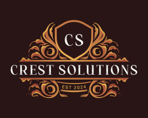 Ornamental Luxury Crest logo design