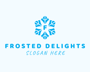 Winter Snowflake Decoration logo design