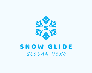 Winter Snowflake Decoration logo design