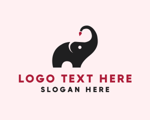 Animal Elephant Painter  logo