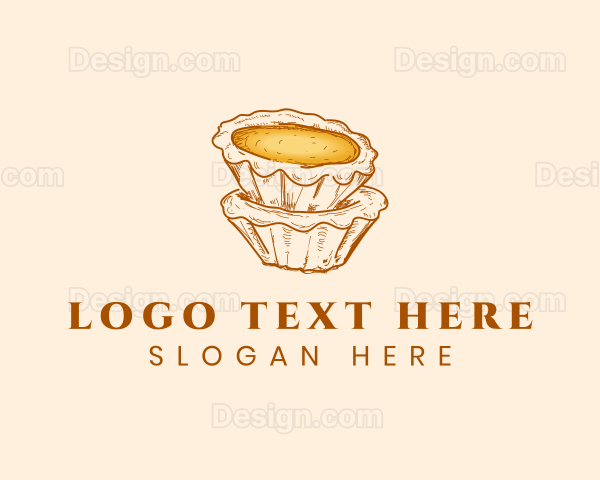 Dessert Egg Tart Logo