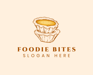 Dessert Egg Tart logo design