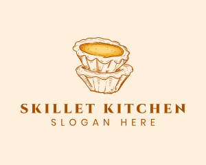 Dessert Egg Tart logo design