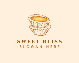 Dessert Egg Tart logo design