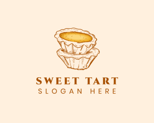 Dessert Egg Tart logo design