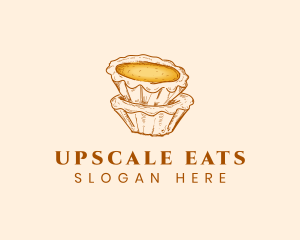 Dessert Egg Tart logo design