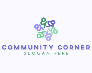 People Community Organization logo design