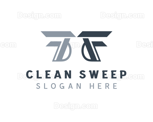Industrial Slant Letter F Logo