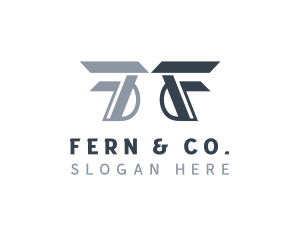 Industrial Slant Letter F logo design