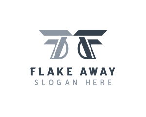 Industrial Slant Letter F logo design