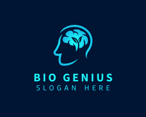 Human Brain Mental Wellness logo design