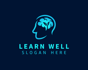 Human Brain Mental Wellness logo design