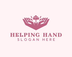 Flower Hands Yoga logo design