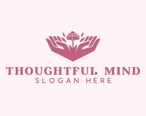 Flower Hands Yoga logo design