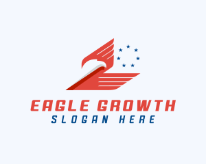 American Eagle Wings Star logo design