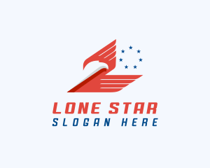 American Eagle Wings Star logo design