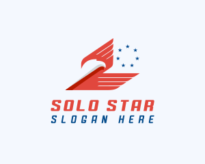 American Eagle Wings Star logo design