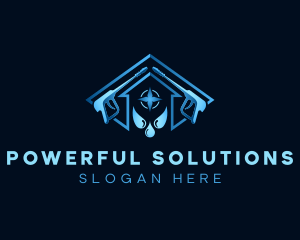 Power Washer Housekeeper logo design