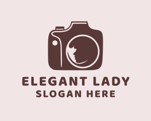 Lady Model Camera  logo design