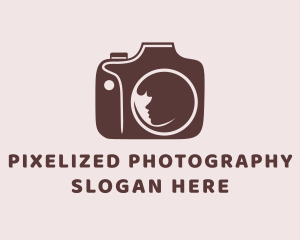 Lady Model Camera  logo design