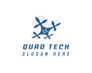 Drone Camera Quadrotor logo design