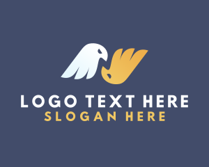 Twin Eagle Letter N logo