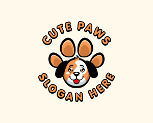 Dog Paw  Pet logo design