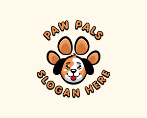 Dog Paw  Pet logo design