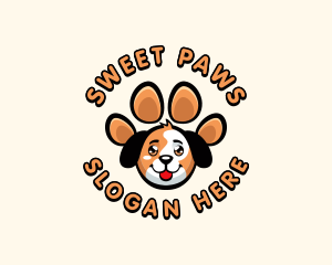 Dog Paw  Pet logo design