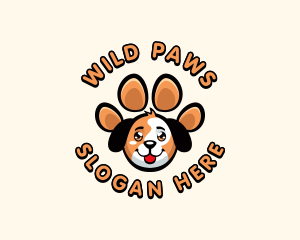 Dog Paw  Pet logo design