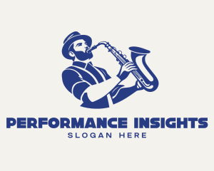 Saxophonist Music Performer logo