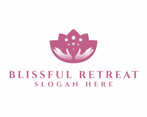 Spa Lotus Hands Wellness logo design