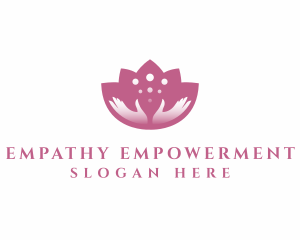 Spa Lotus Hands Wellness logo design